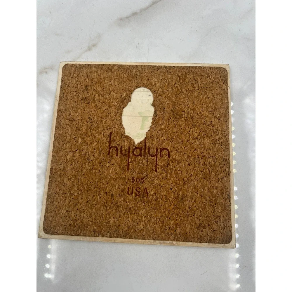 Hyalyn USA 505 Vintage Butterfly Ceramic Tile Trivet Cork Backed 6x6